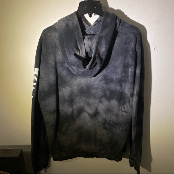 URBAN PLANET black tiedye long sleeve hoodie - Picture 4 of 4